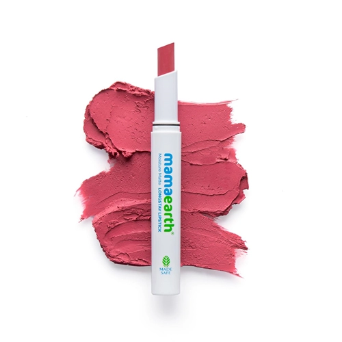 Moisture Matte Longstay Lipstick with Avocado Oil & Vitamin E for 12 Hour Long Stay-01- 2 g-PinkLemonade